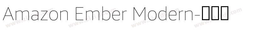 Amazon Ember Modern字体转换